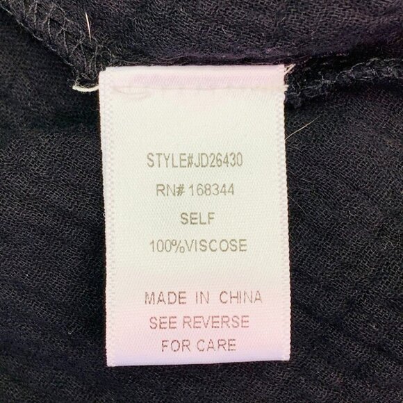 J.Nna Women's Crepe Button Down Square Neck Sleeveless Maxi Dress Size M - Picture 8 of 12